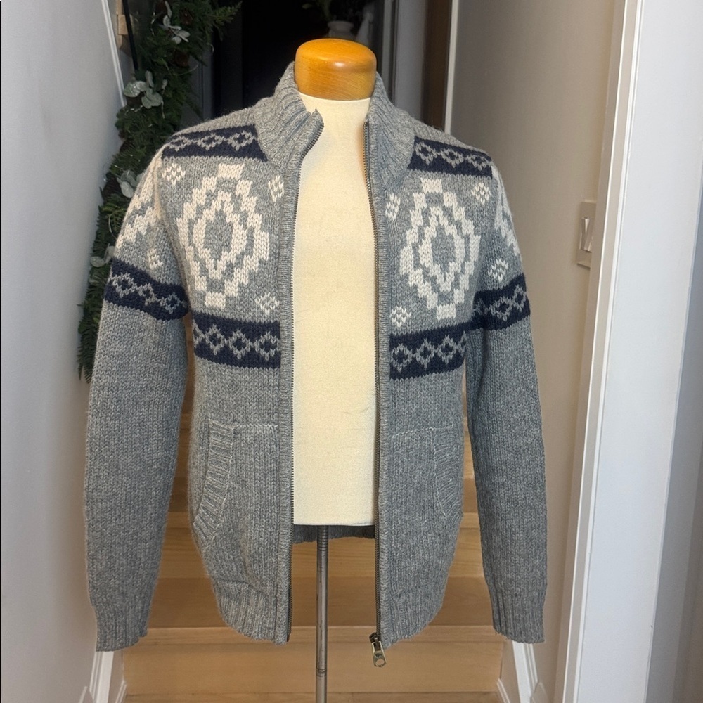 Buffalo David Bitton Chowichan-Style Wool Sweater | Nordic Knit | Size M - Picture 4 of 6